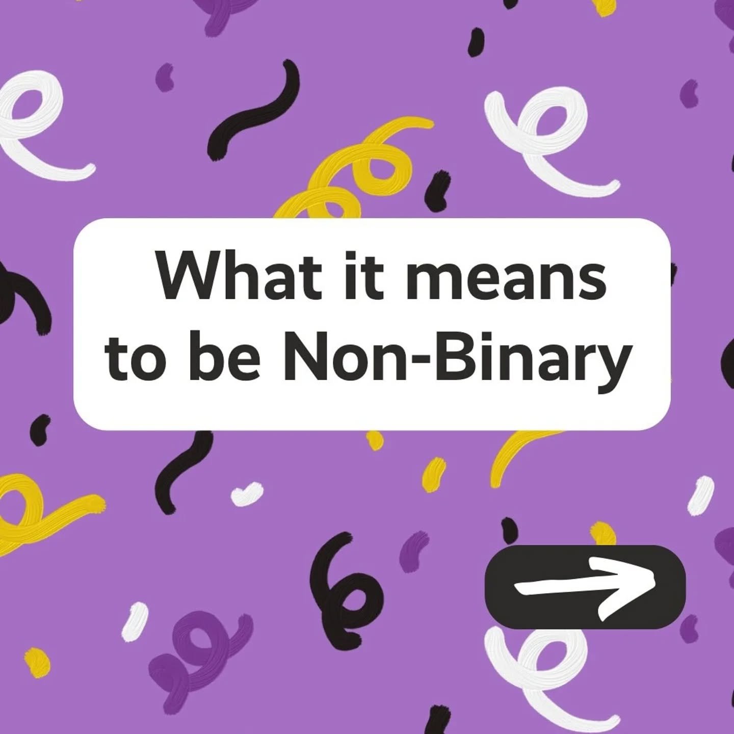🖤💜🤍💛 Non-Binary Awareness Week 🖤💜🤍💛

At Bridges, we're proud to be working with many amazing non-binary young people 🌟

➡️ Swipe to see a great summary from @youngscot on what non-binary means, what challenges non-binary people face and how 